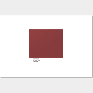 pantone 19-1533 TCX Cowhide Posters and Art